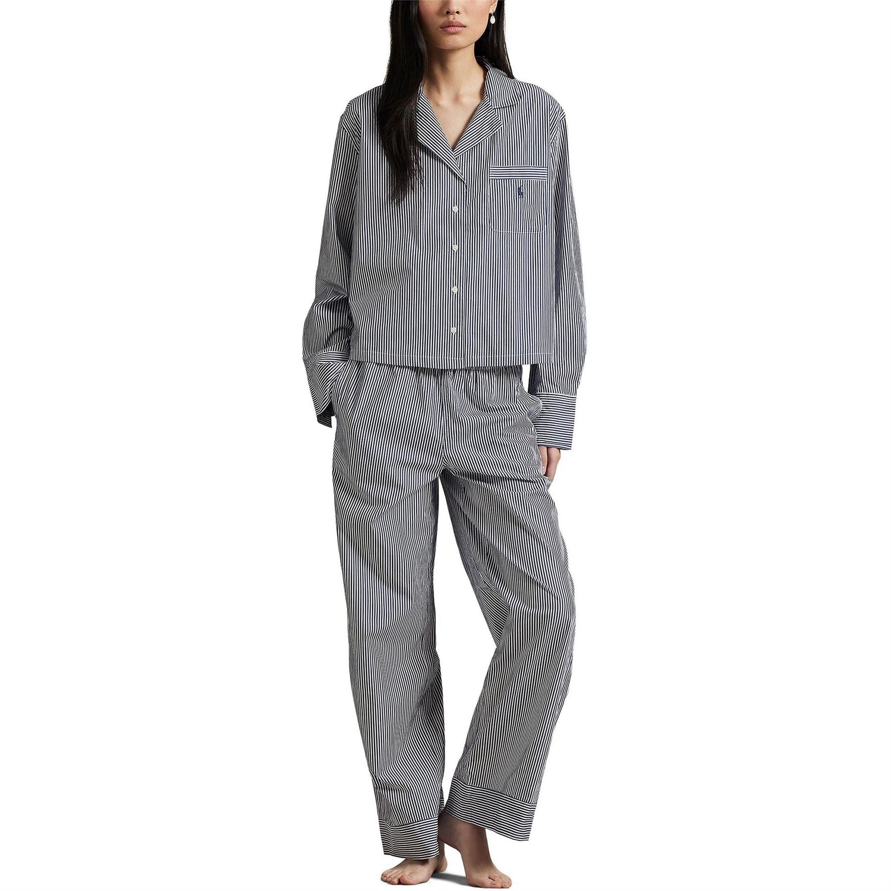 Polo Ralph Lauren Stripe Collared Neck Long Sleeve Pyjama Set