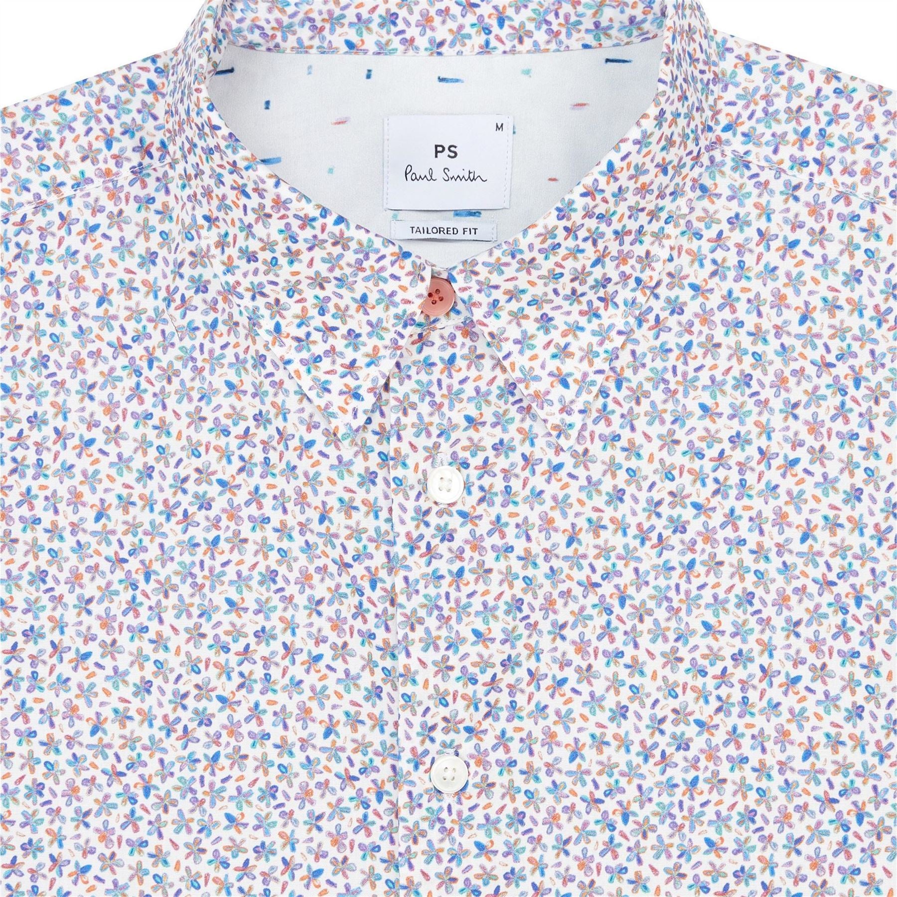 PS Paul Smith Floral Collared Neck Long Sleeve Shirt