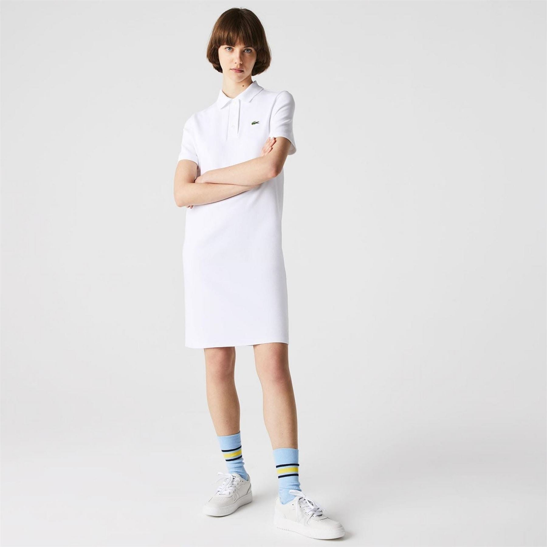 Lacoste Stretch Cotton Piqué Polo Dress