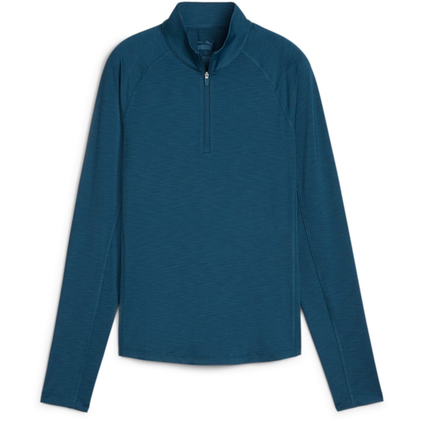 Puma Womens W You V Solid Quarter Zip Baselayer Top