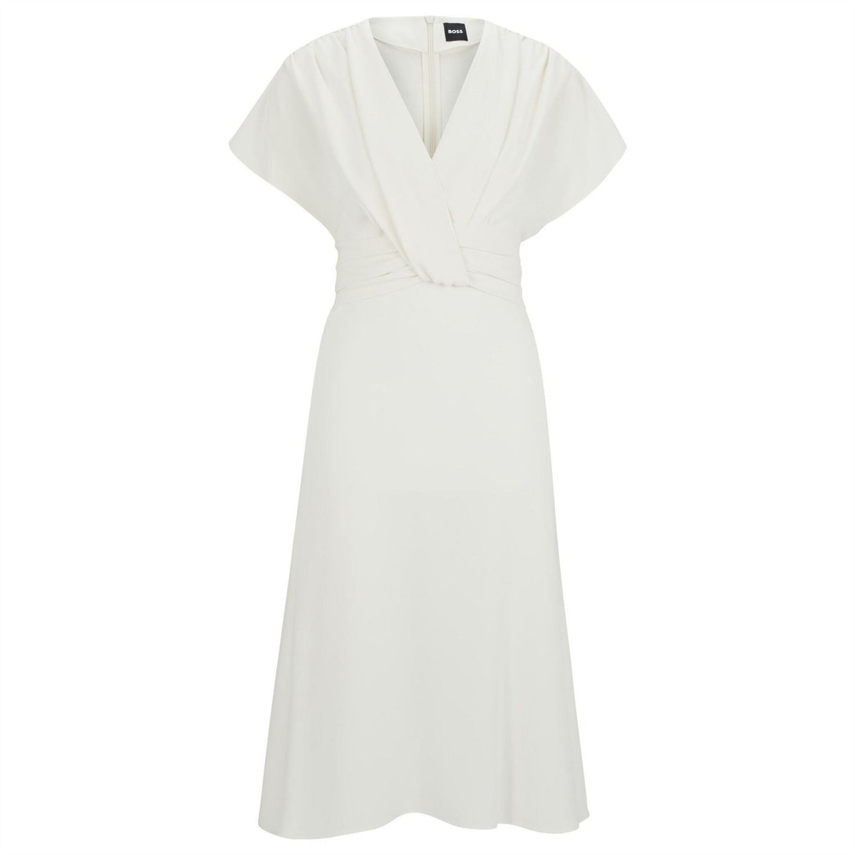 Boss Debasa2 V-Neck Short Sleeve Midi Wrap Dress