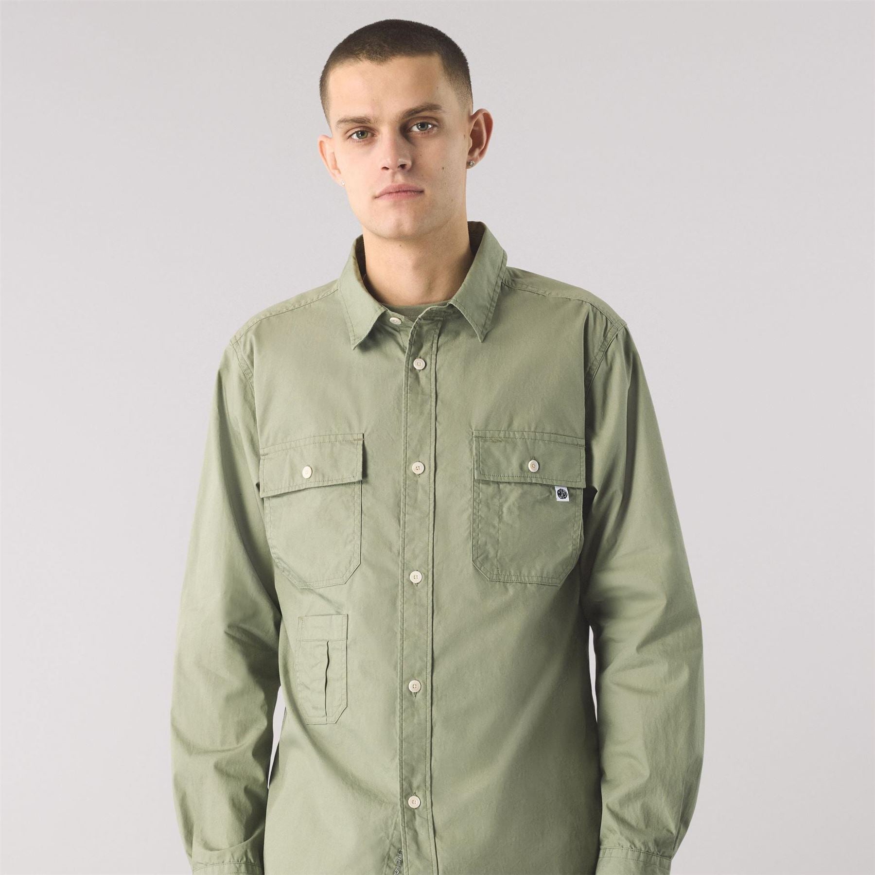 Pretty Green Brentwood Long Sleeve Plain Shirt