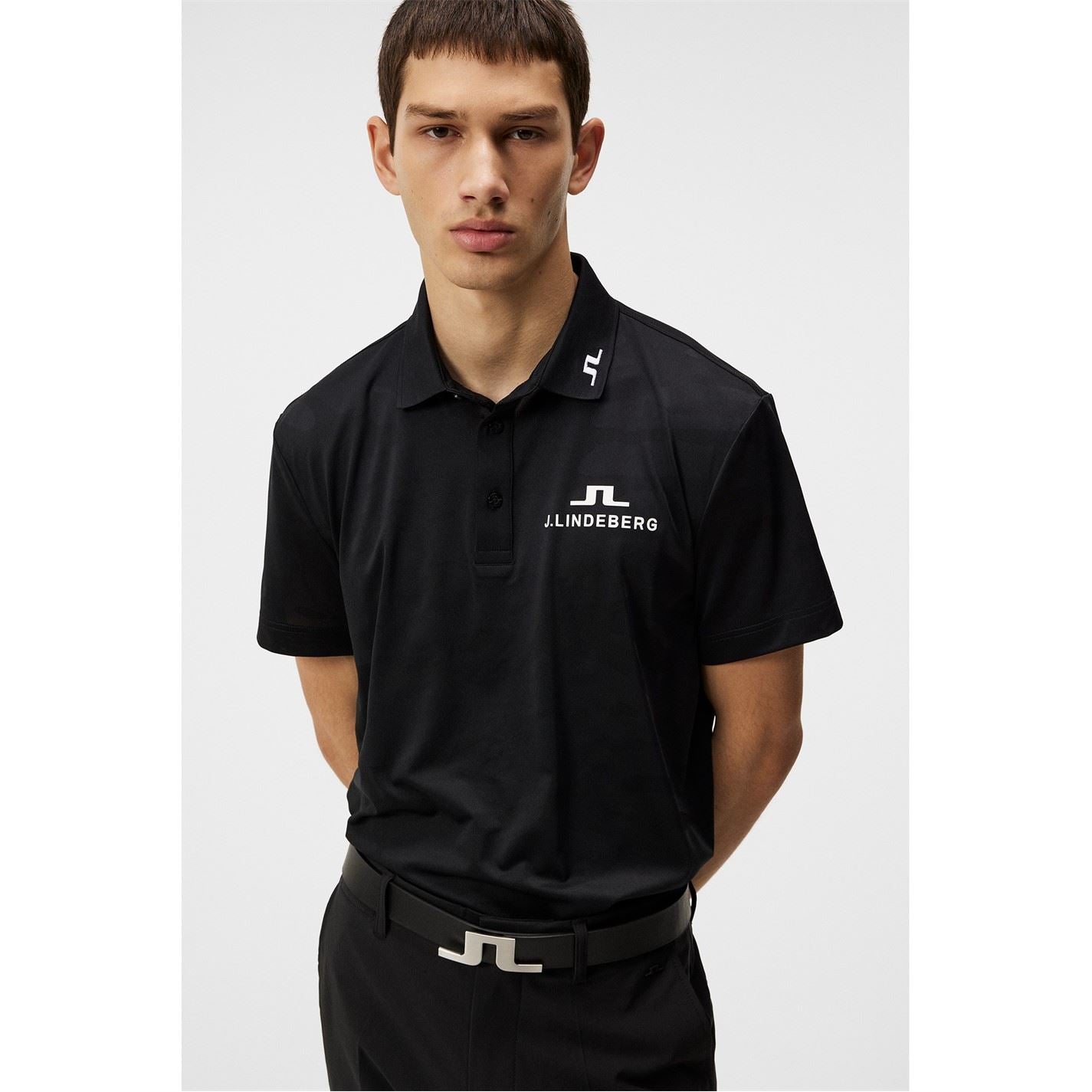 J Lindeberg Golf Short Sleeve Performance Polo Shirt