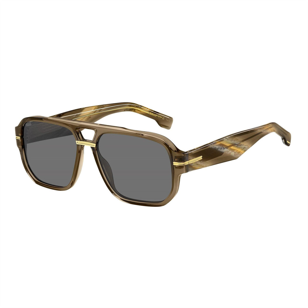 Boss Rectangular Round Sunglasses