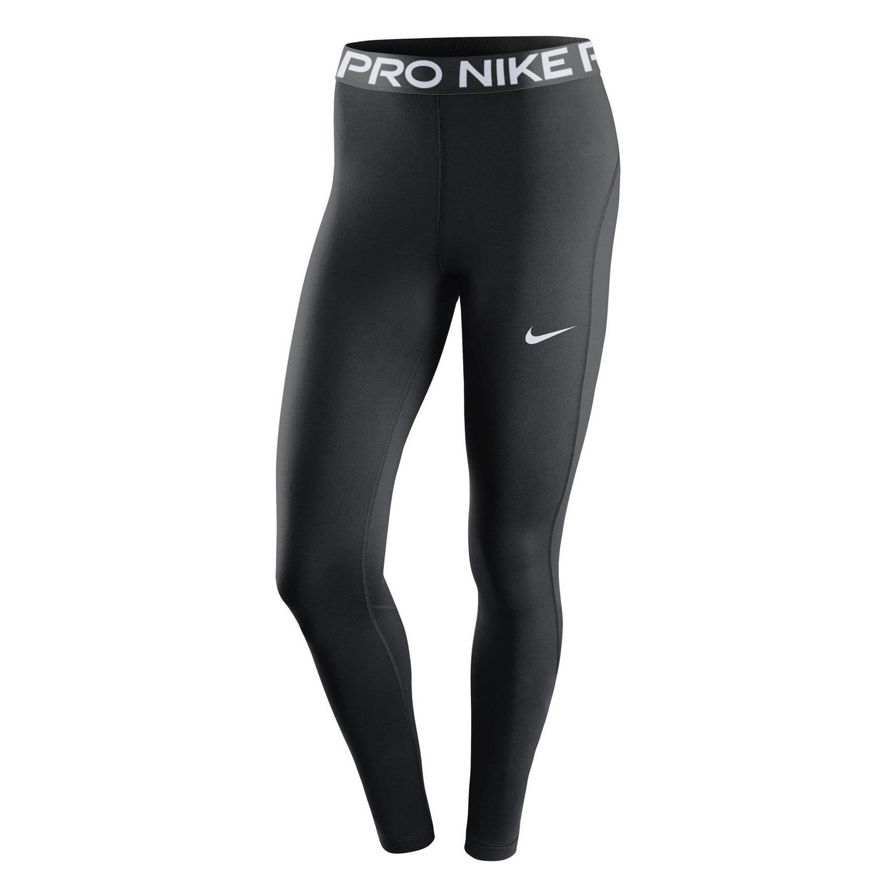 Nike Womens Pro Mid Rise Mesh Paneled Leggings