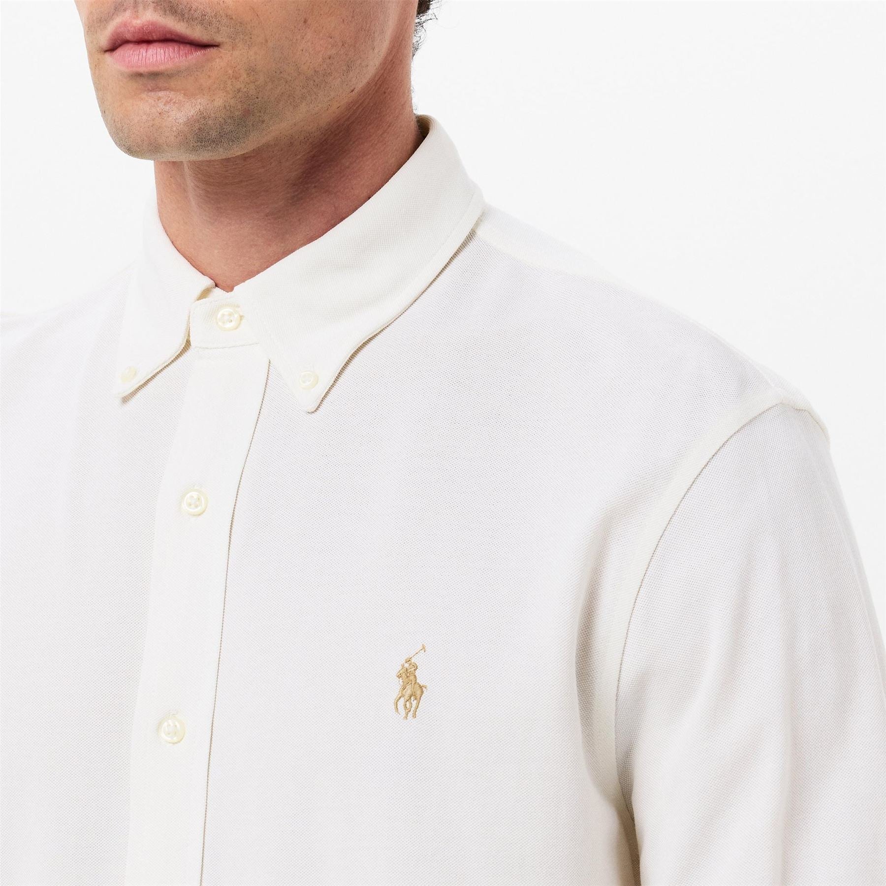 Polo Ralph Lauren Slim Fit Button Down Plain Shirt