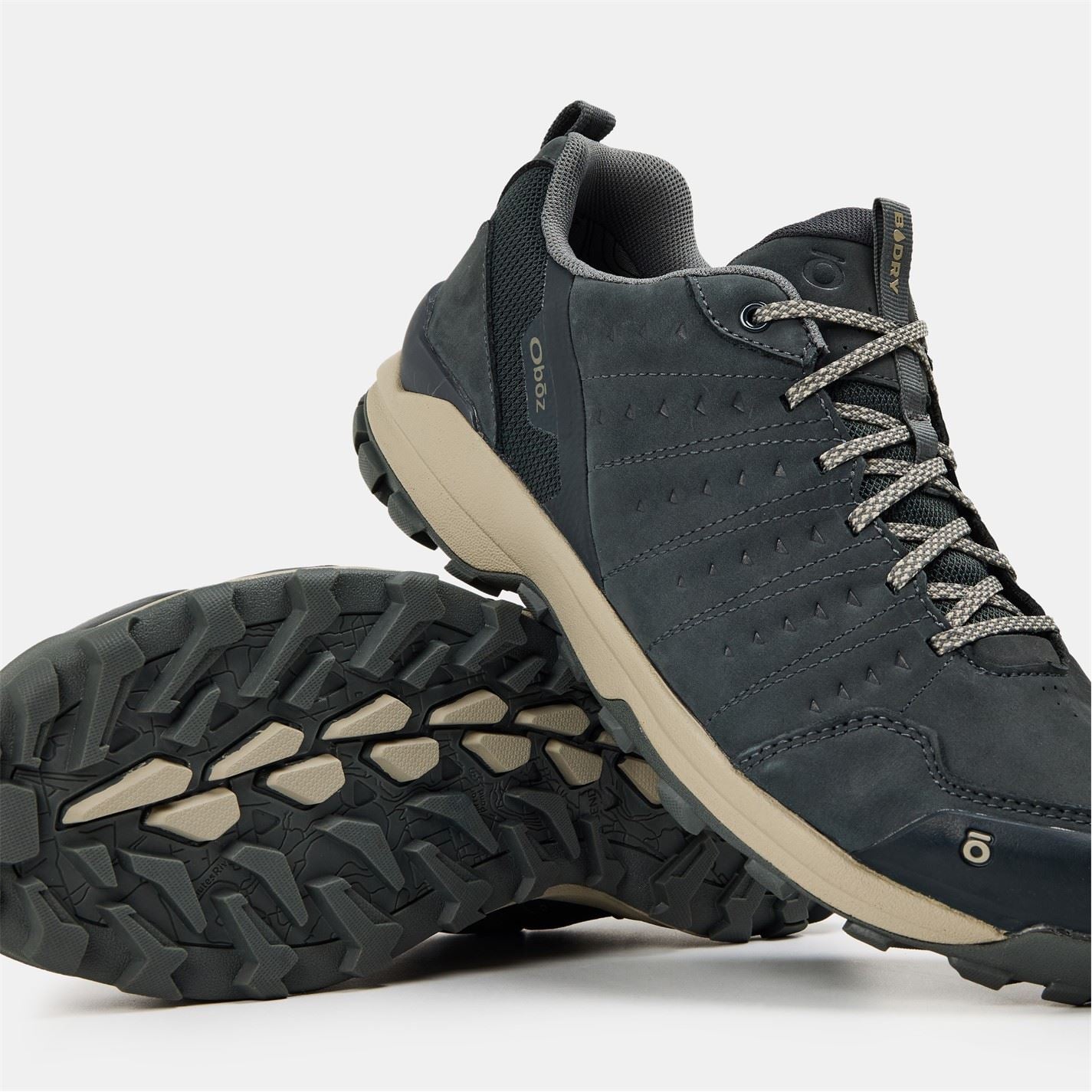 Oboz Mens Sypes Wide Leather Waterproof Shoes