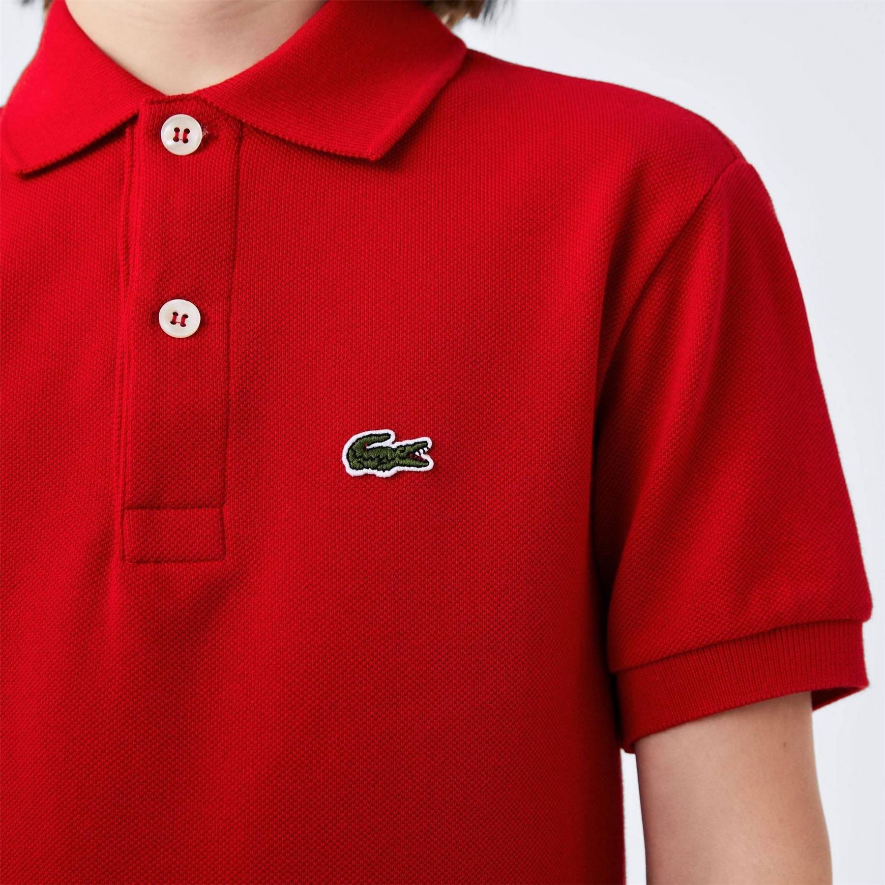 Lacoste Boys Pique Logo Polo Shirt