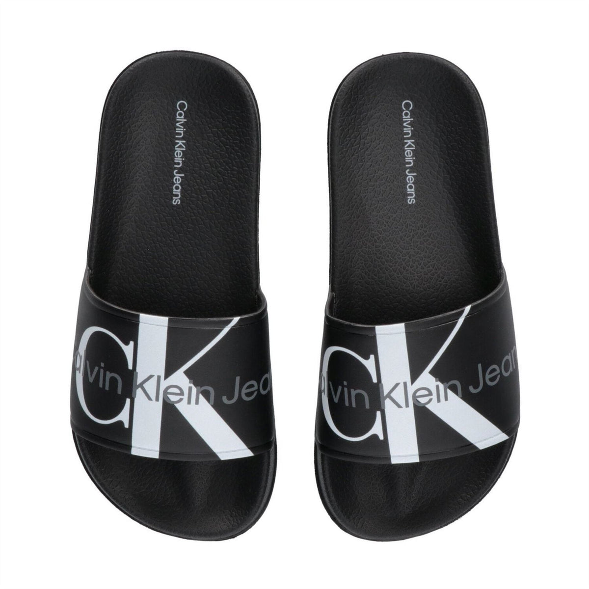 Calvin Klein Jeans Logo Slides Pool Sandals