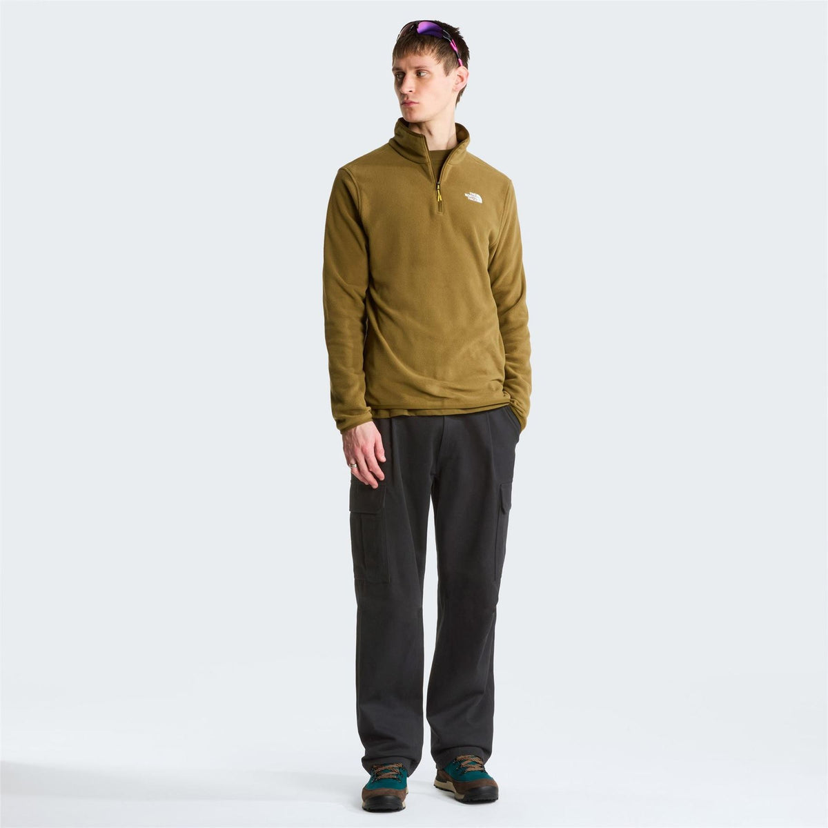 The North Face Mens 100 Glacier Quarter Zip Fleece