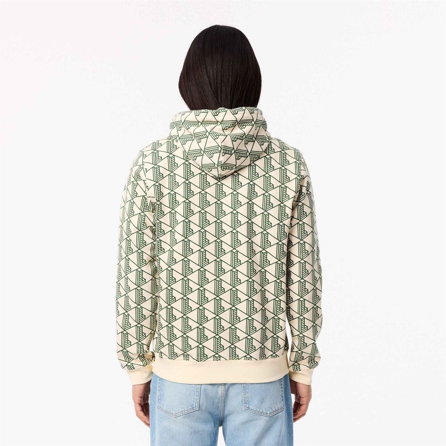Lacoste All Print Monogram Over The Head Hoodie