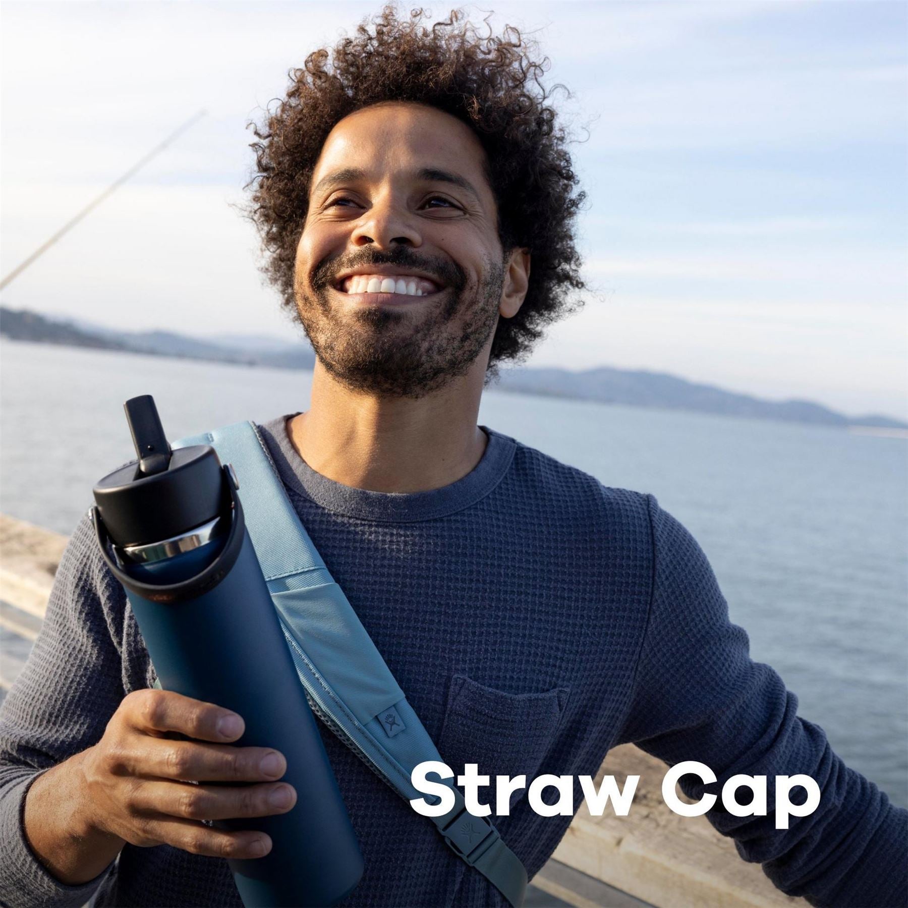 Hydro Flask Flask Wide Mouth Water Bottle 946 Ml (32 Oz) With Flex Straw Cap