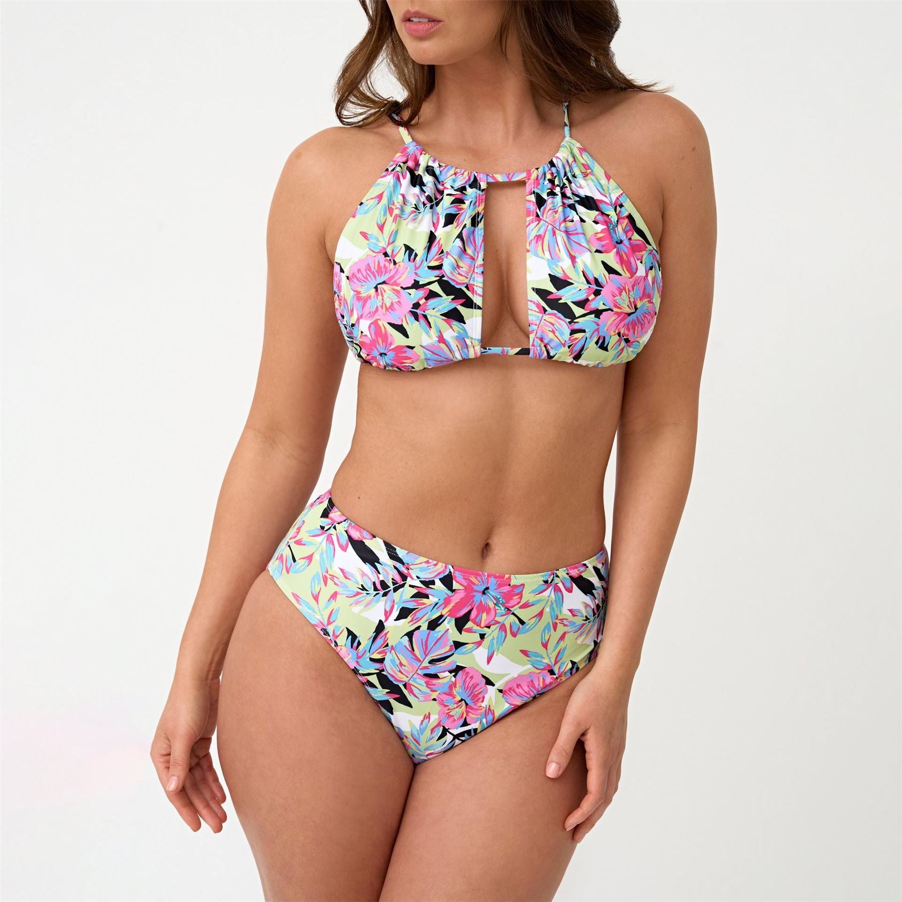 Be You High Neck Triangle Bikinis