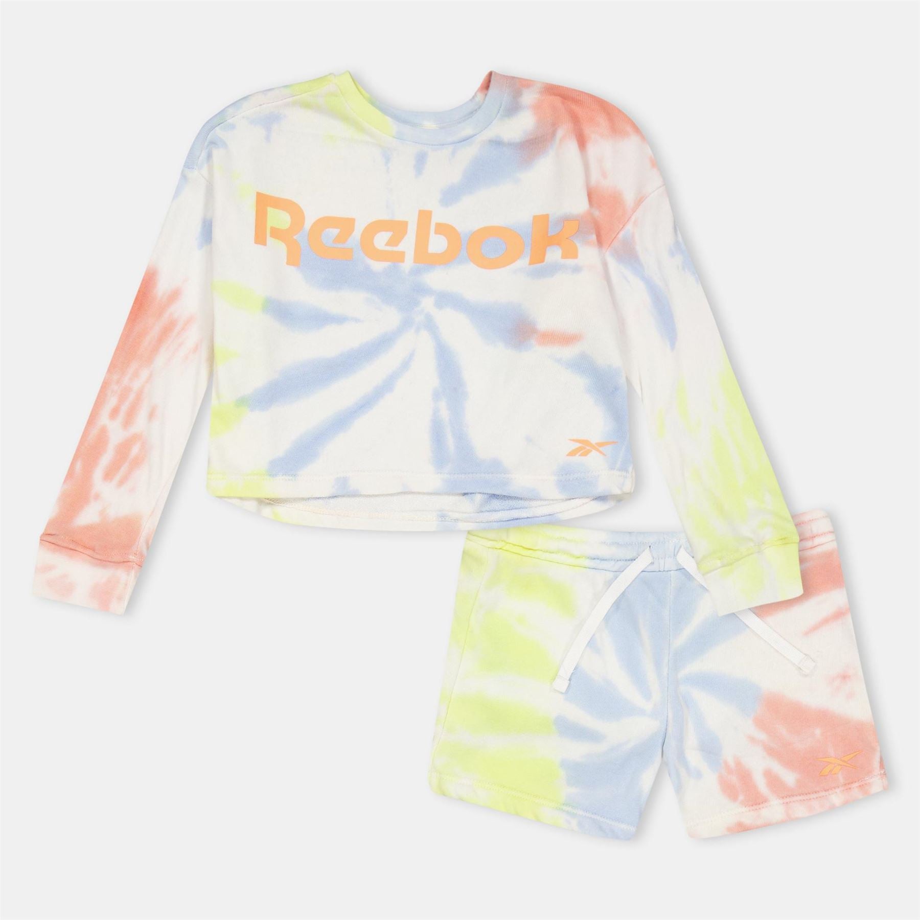 Reebok Tie Dye T-Shirt And Shorts Set