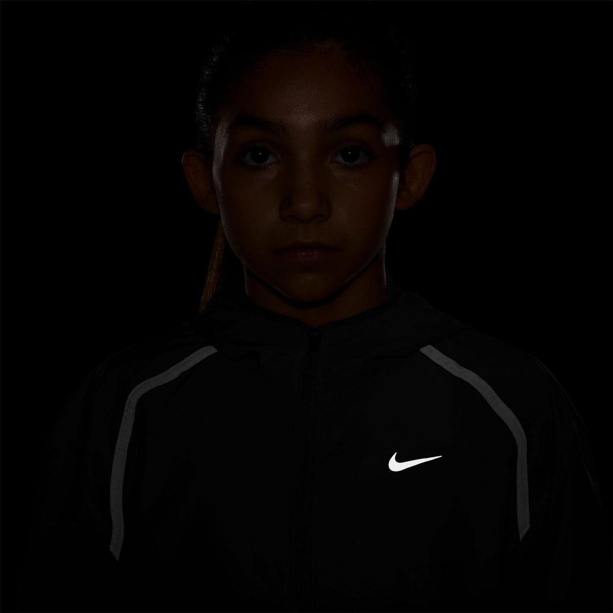 Nike Hooded Full Zipper Reflective Accent Track Jacket