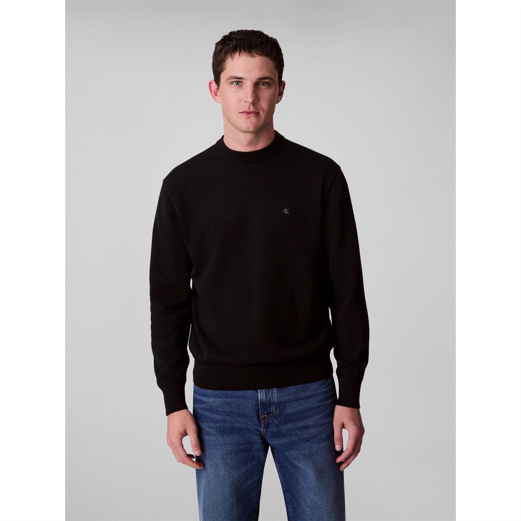 Calvin Klein Jeans Ckj Monogram Crew Neck Jumpers