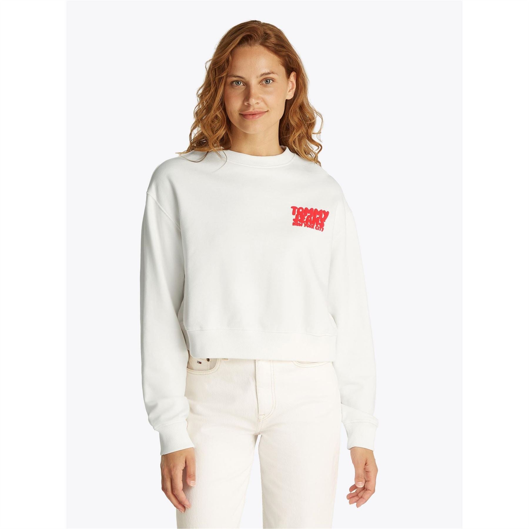 Tommy Jeans Cropped Crew Sweatshirt