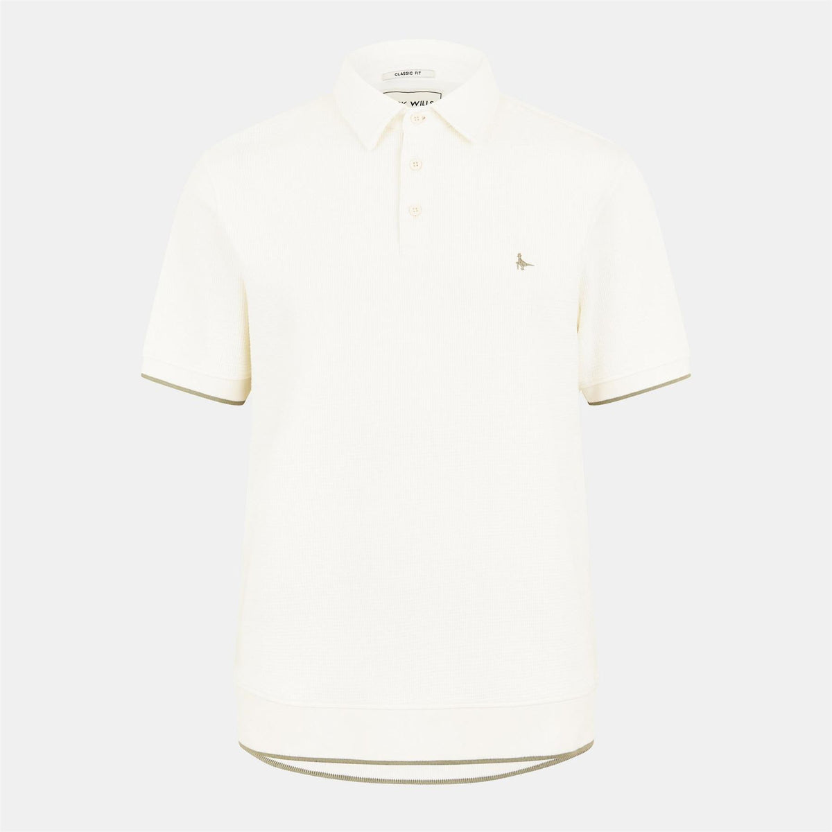 Jack Wills Waffle Textured Short Sleeve Polo Shirt