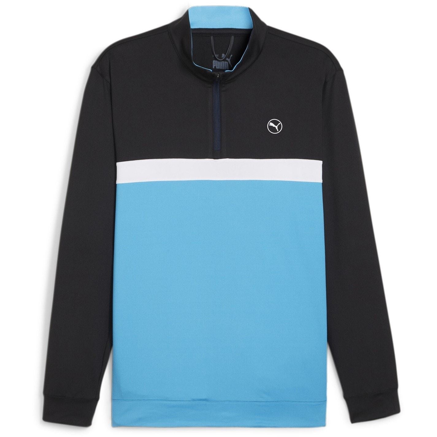 Puma Mens Pure Colour Block Golf Quarter Zip