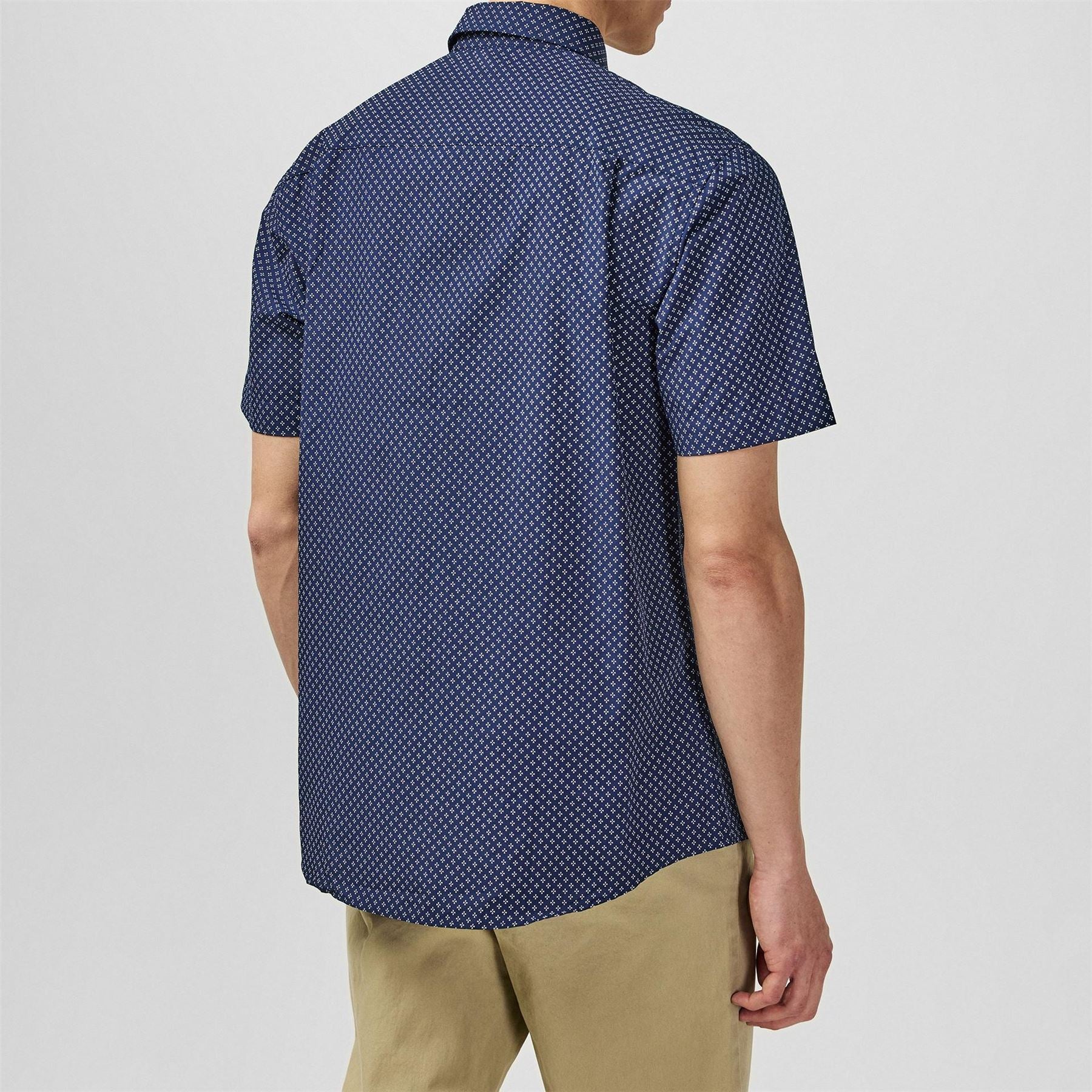 Fabric Mens Short Sleeve Poplin Shirt