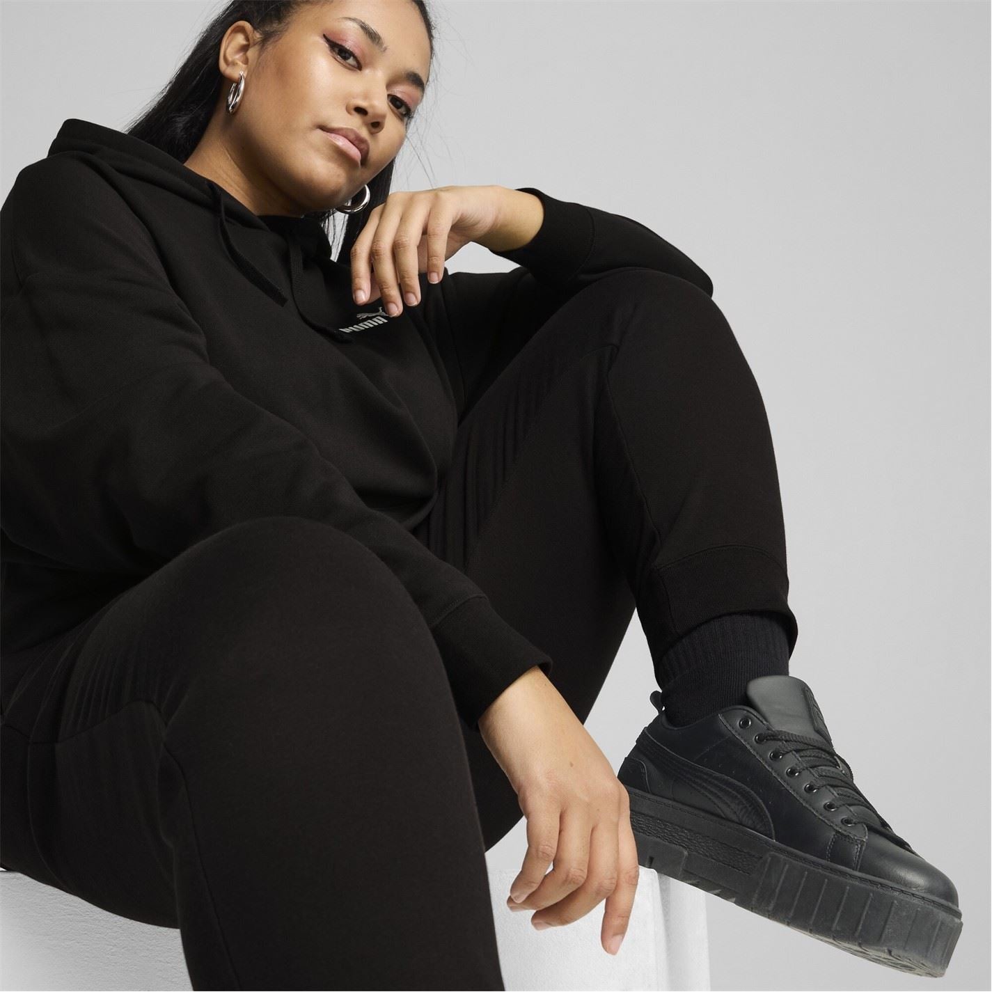 Puma Womens Essentials Logo Slim Trousers