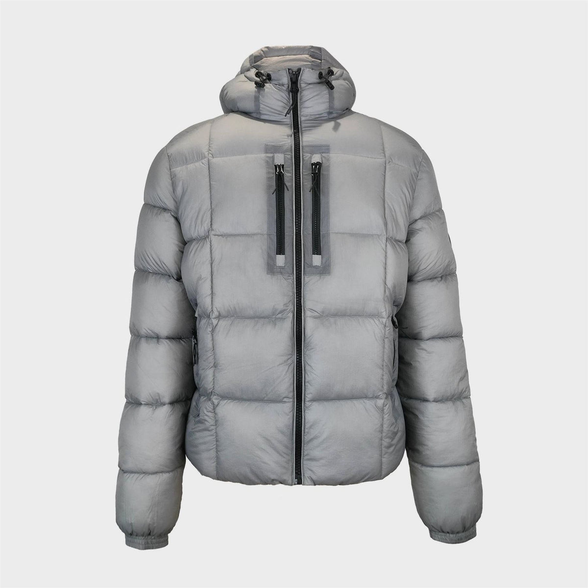 Pretty Green Trafford Weather Resistant Long Sleeve Short Puffer Jacket