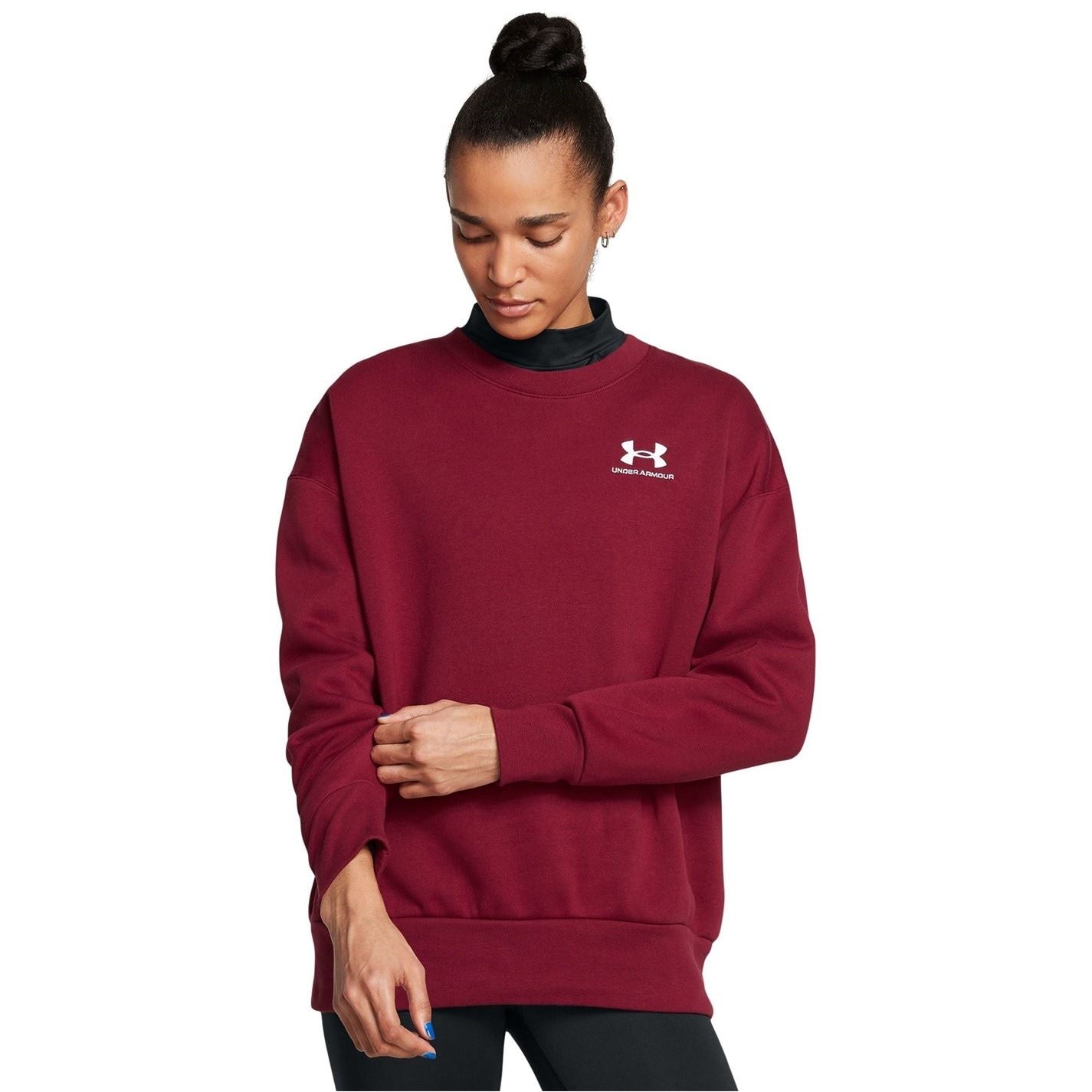Under Armour Oversize Fit Crew Neck Drop Shoulder Sweatshirt