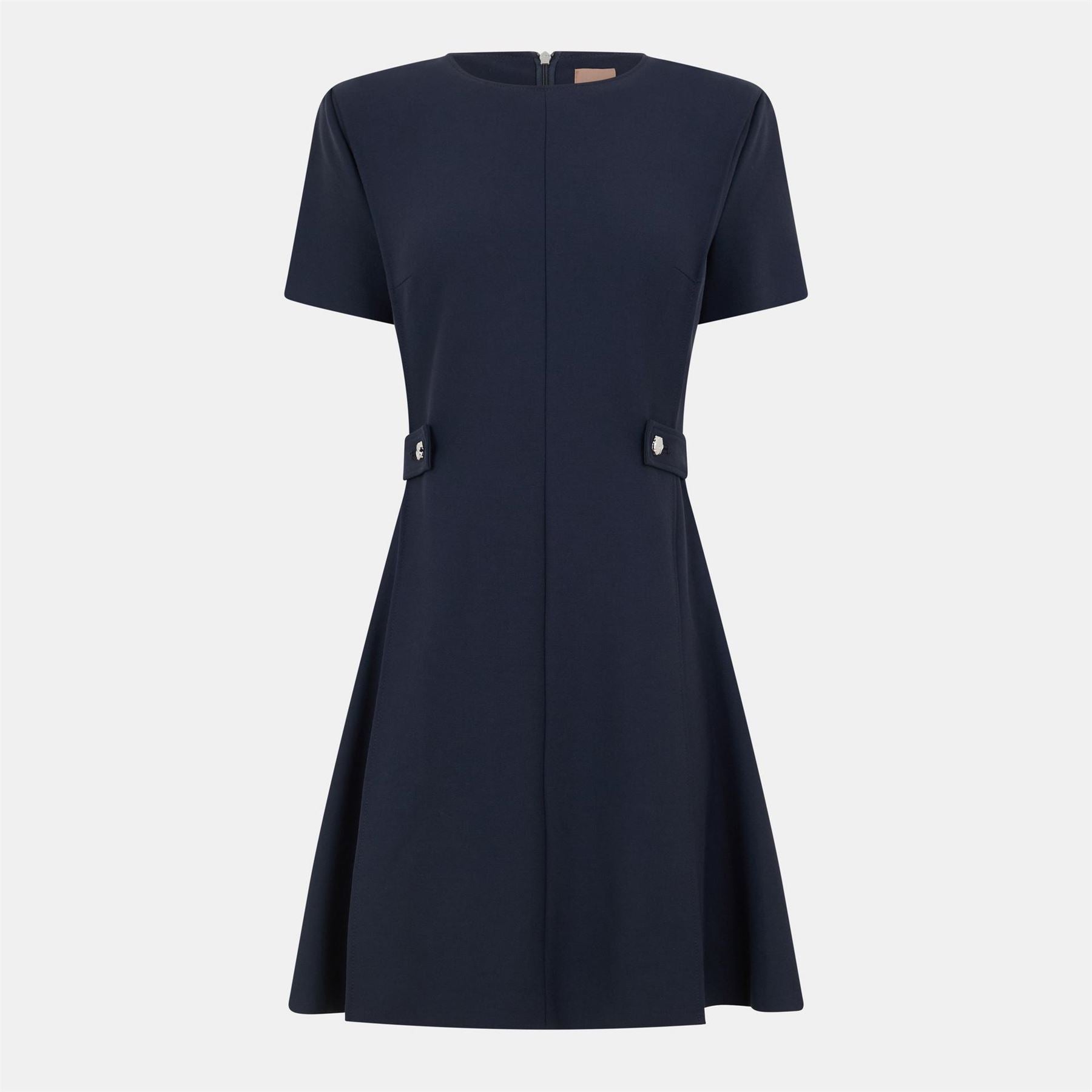 Boss Destena Crew Neck Knee Length A-Line Dress