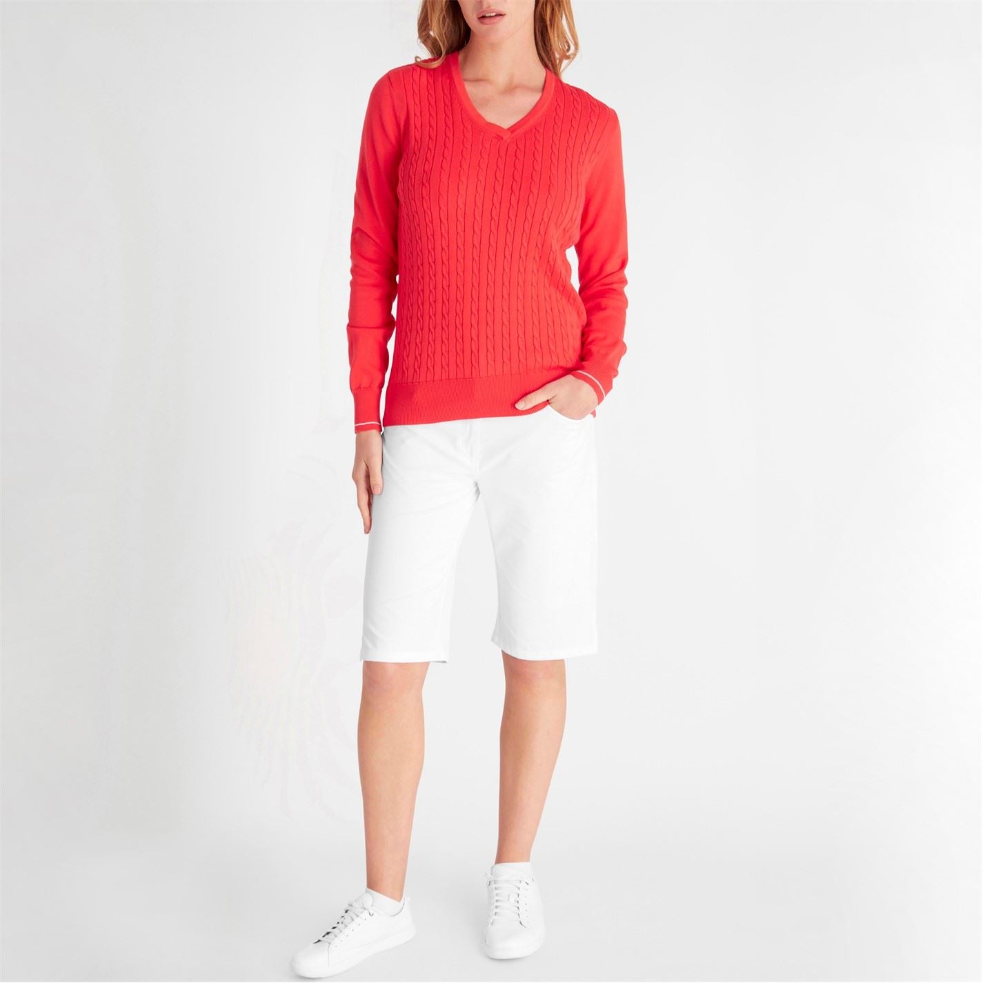 Calvin Klein Golf Regular Fit V-Neck Long Sleeve Sweater