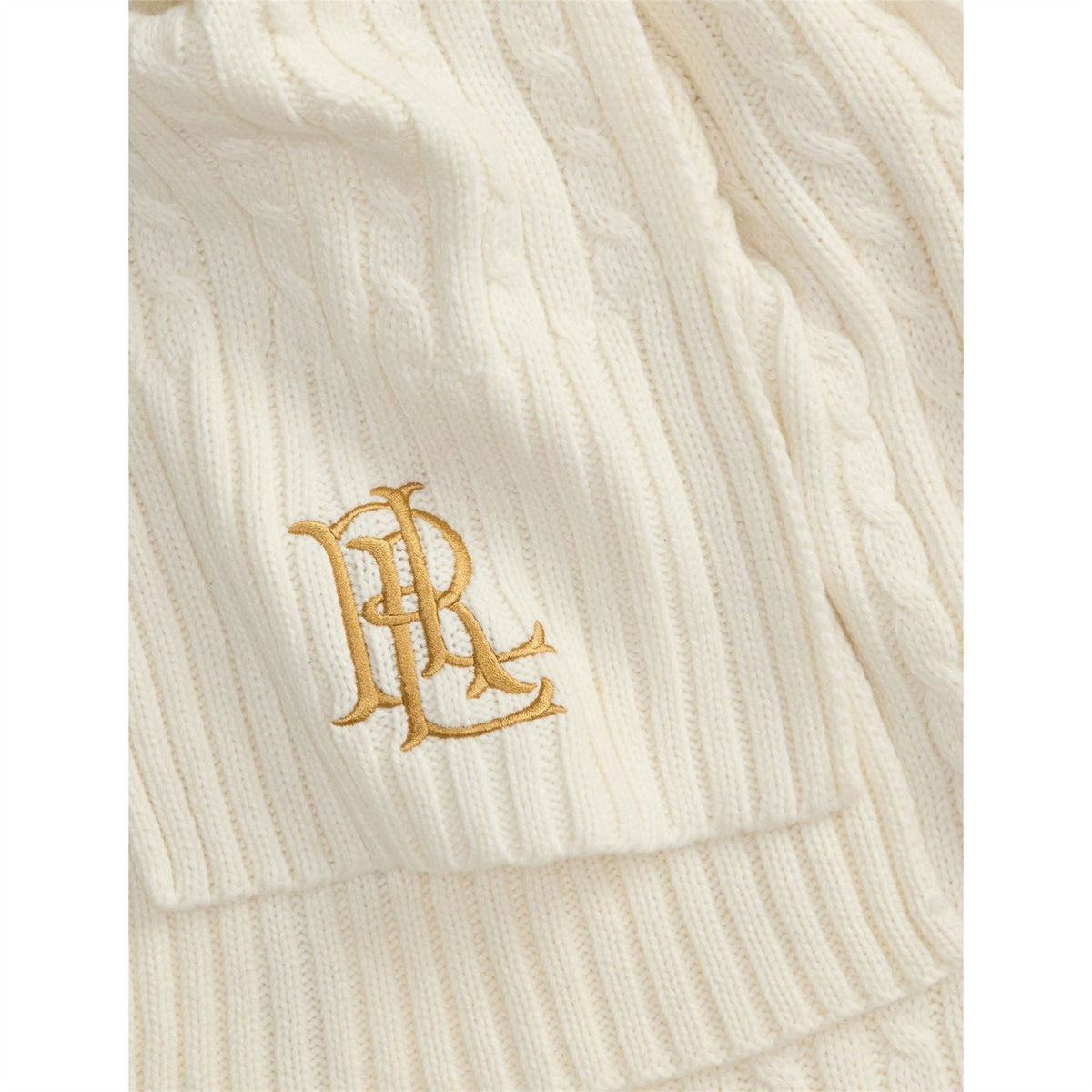 Lauren by Ralph Lauren Cable Wool Midweight Scarf