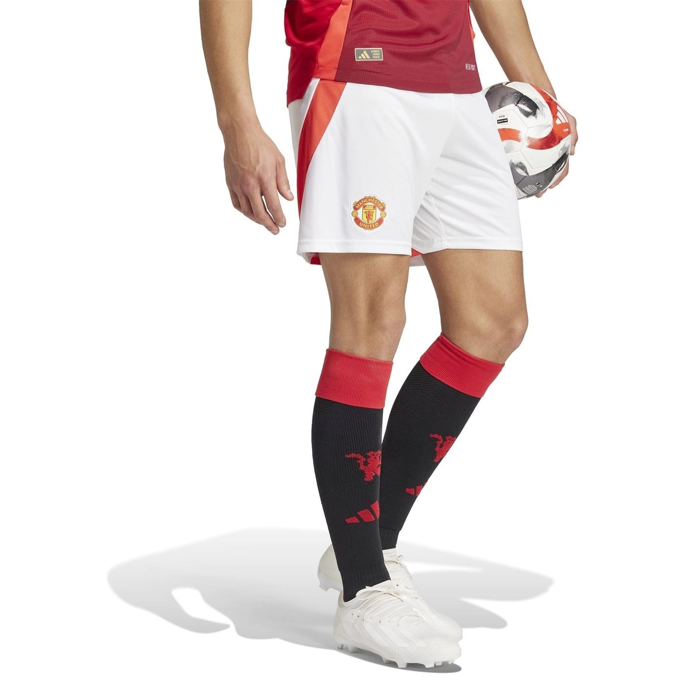 adidas Manchester United Home Shorts 2024 2025 Adults