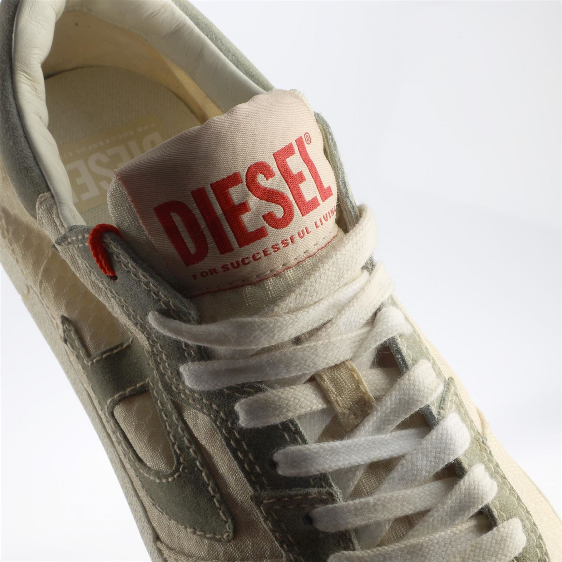 Diesel Leroji Low Top Snake Skin Textured Sneakers