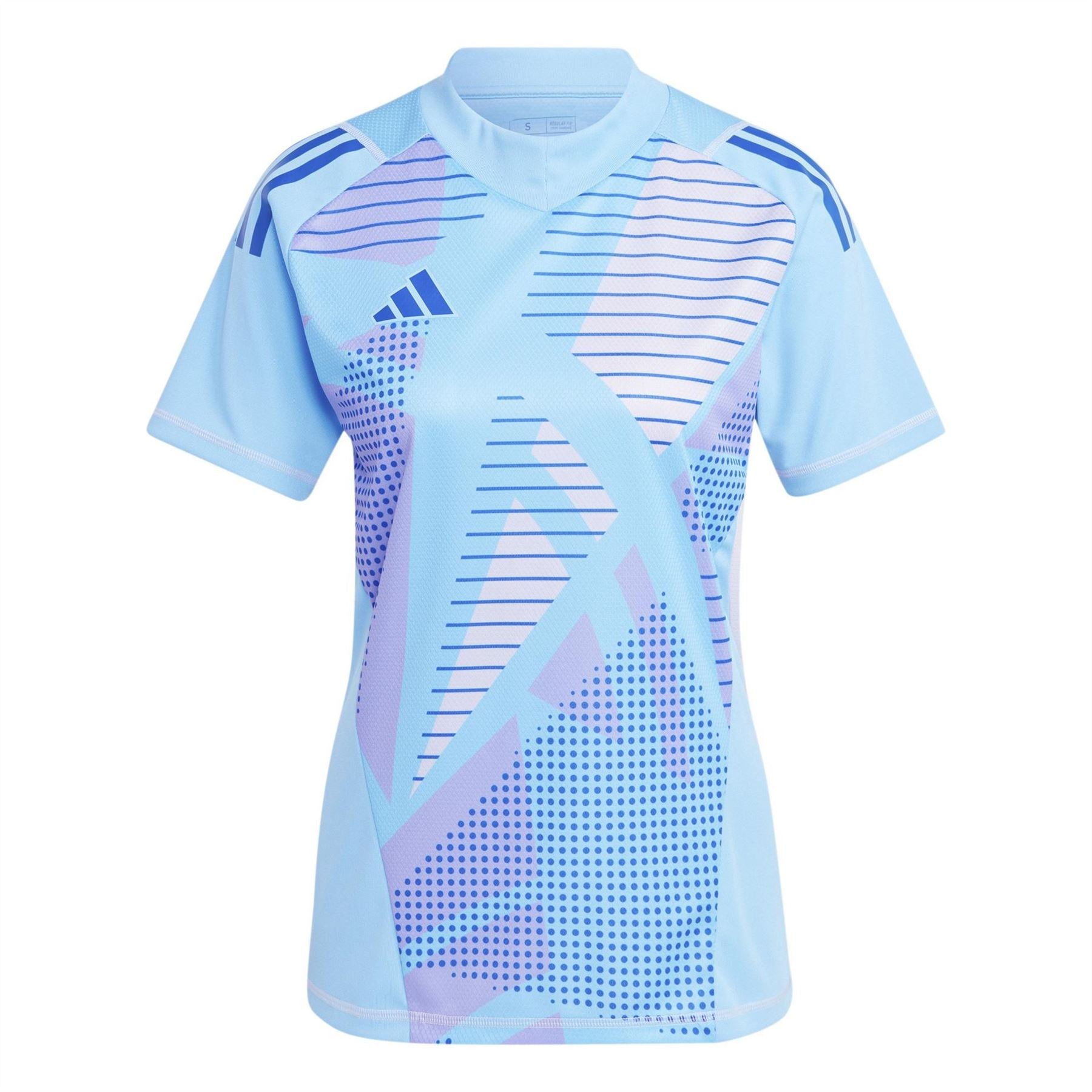 adidas Printed Logo Mock Neck Raglan Sleeve Jersey T-Shirt