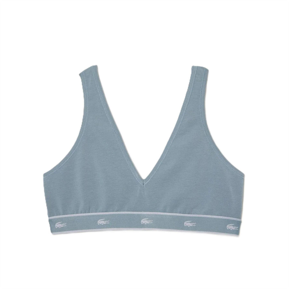 Lacoste Crocodile Print Triangle Bra
