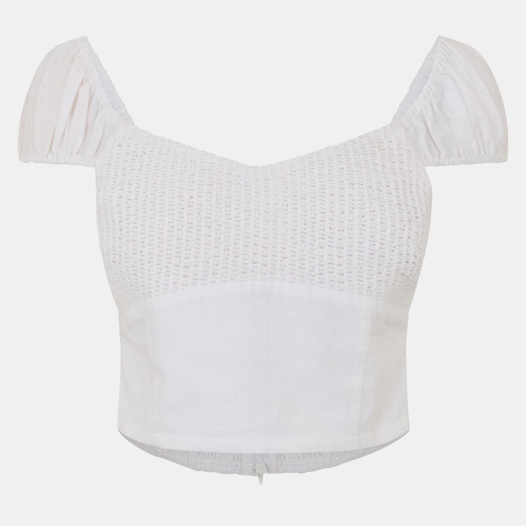 Jack Wills Crochet Mix Top