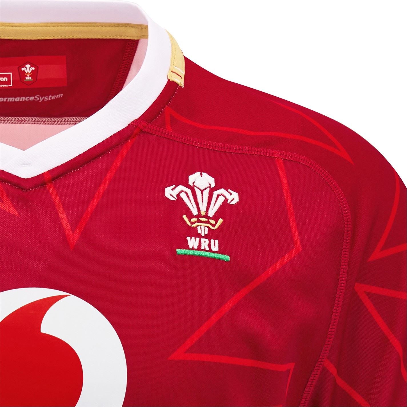 Macron Wales Rugby Home Pathway Shirt 2024 Adults