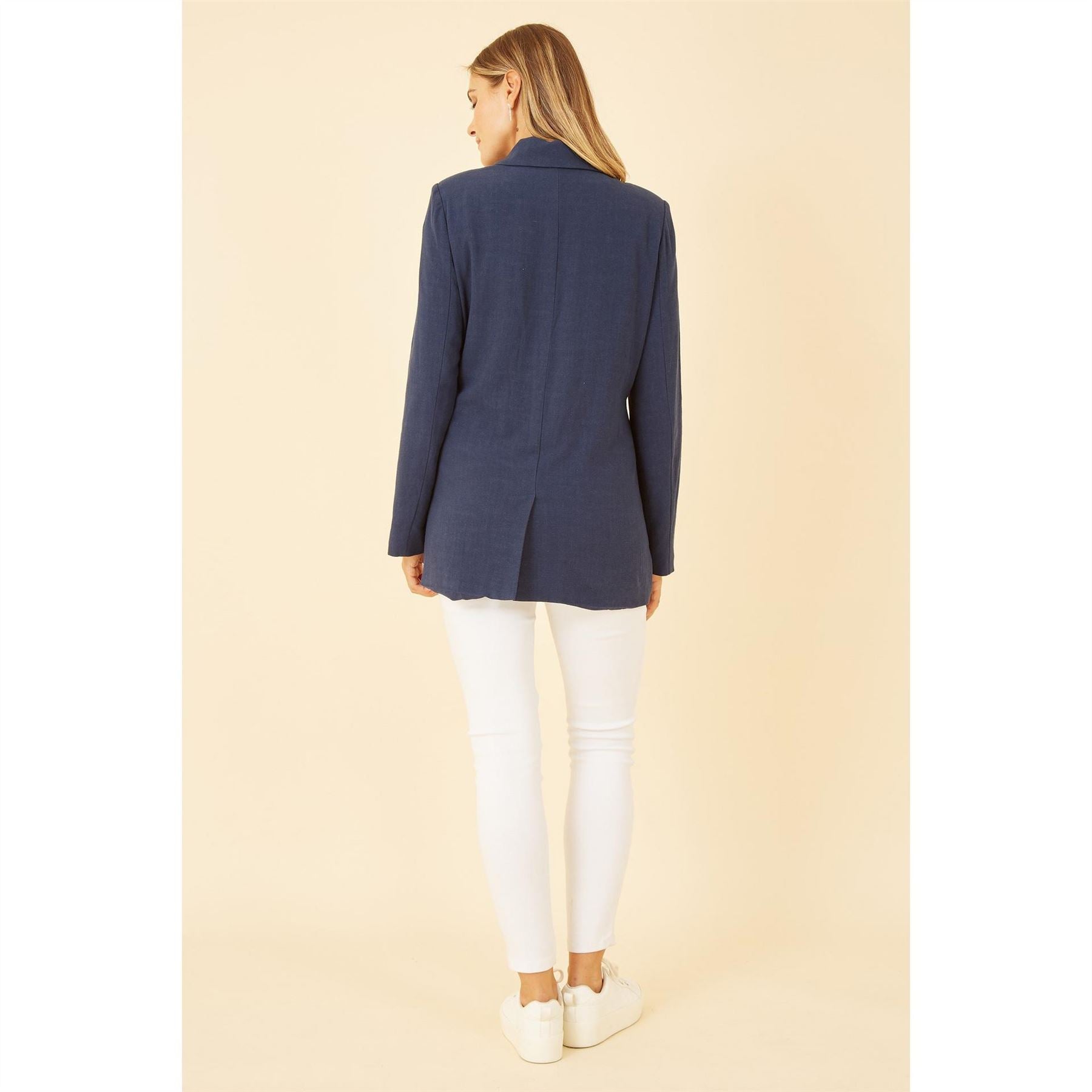 Yumi Linen Relaxed Blazer