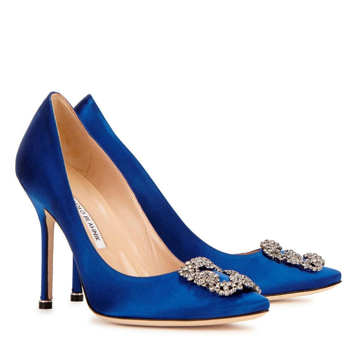 Manolo Blahnik Satin Pump W Ornament