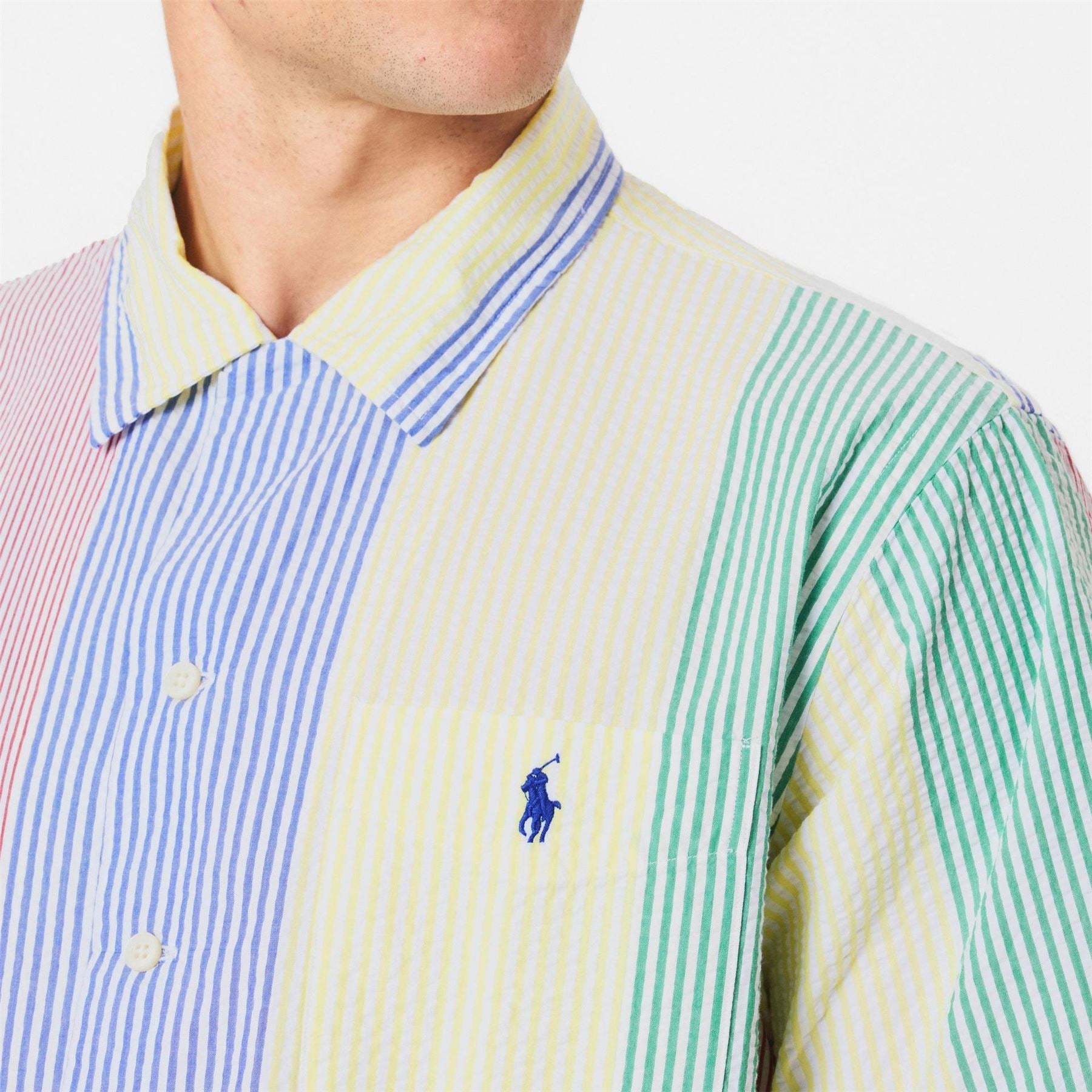 Polo Ralph Lauren Fun Seersucker Short Sleeve Patterned Shirt