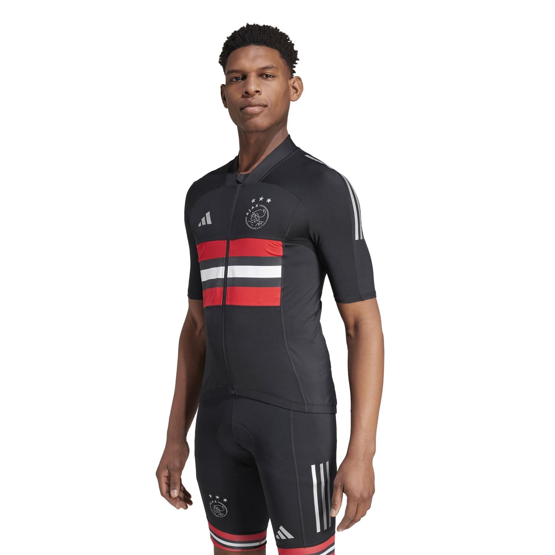 adidas Mock Neck Short Sleeve Slim Fit Jersey