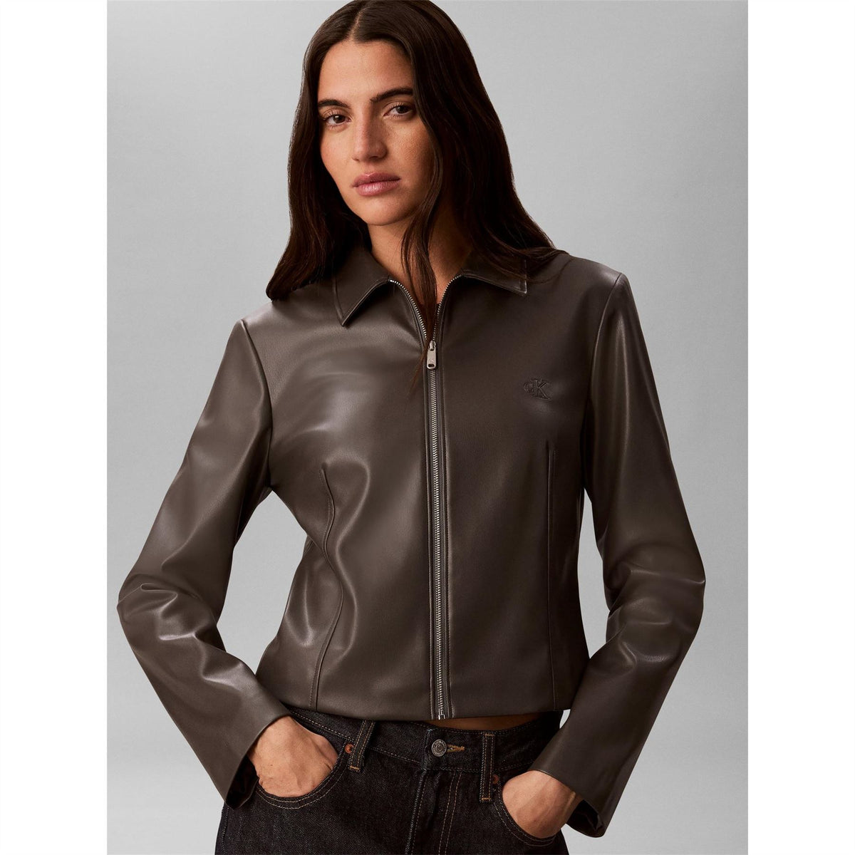 Calvin Klein Jeans Faux Leather Jacket