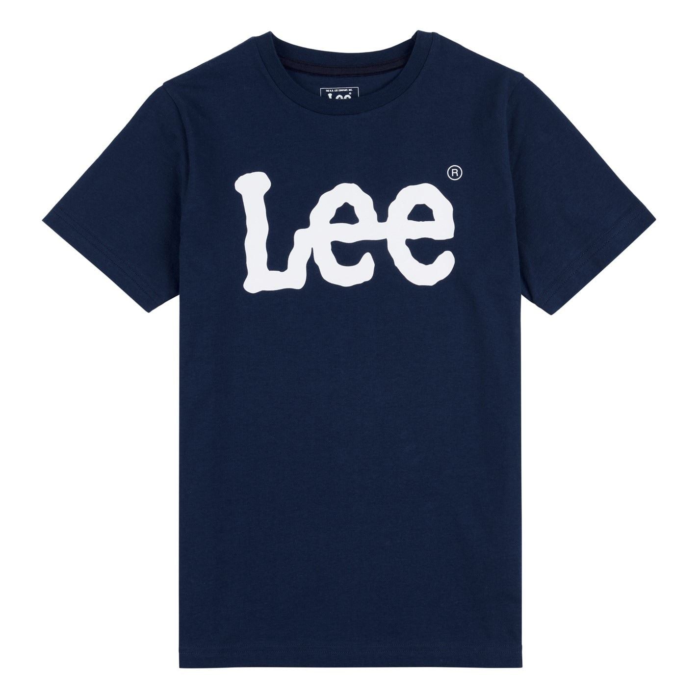 Lee Wobbly Lettering Crew Neck T-Shirt