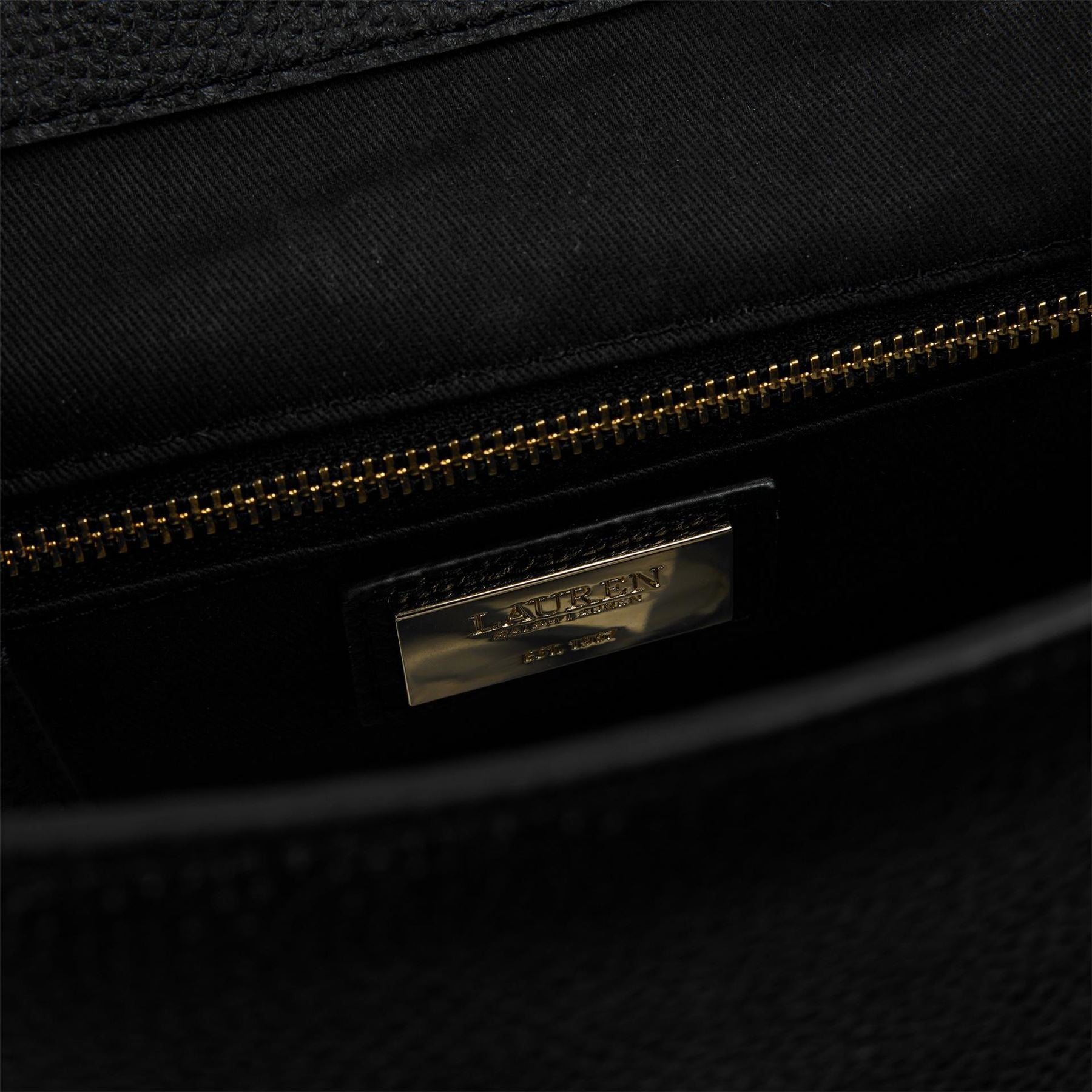 Lauren by Ralph Lauren Cameryan Rectangle Shape Backpack with Gold Tone Hardware