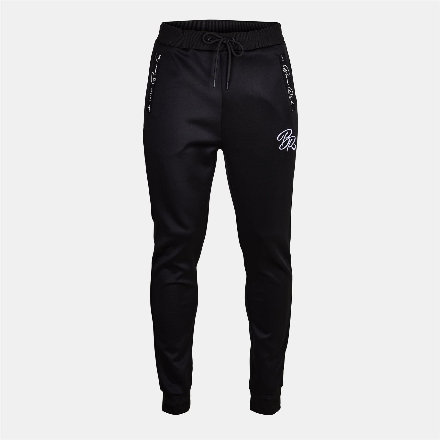 Born Rich Foletti Lettering Solid Patterned Joggers