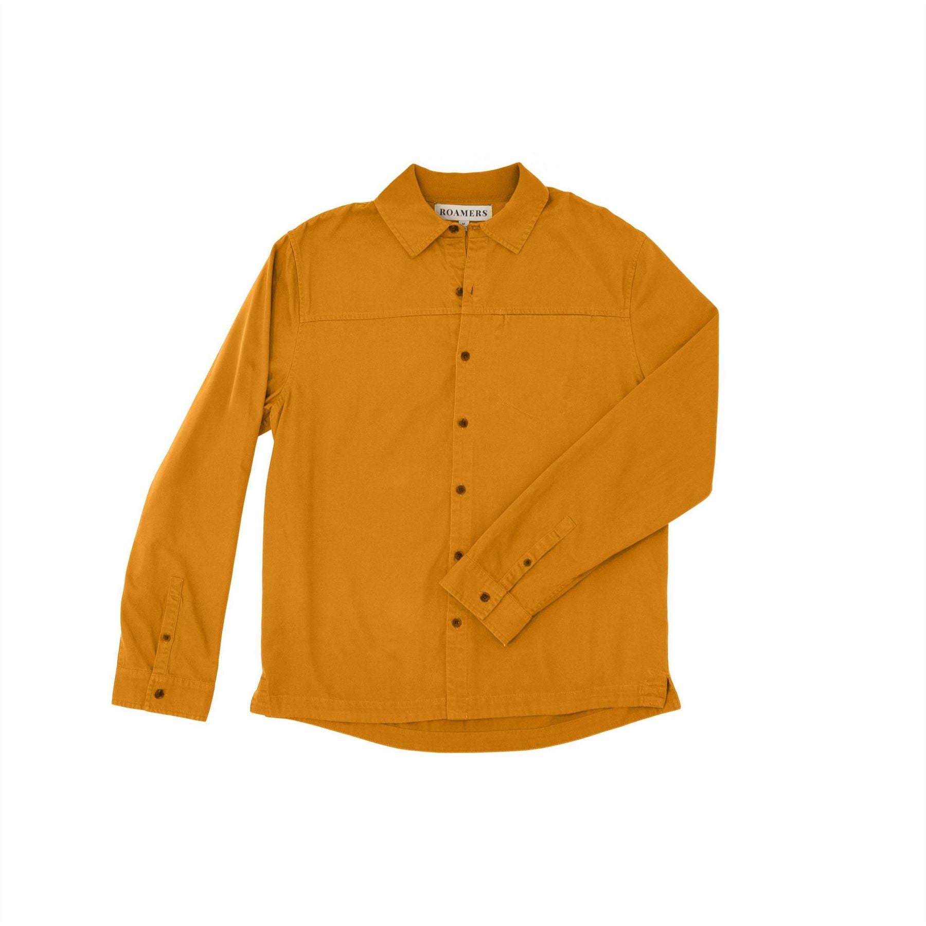 Roamers and Seekers Collared Neck Long Sleeve Shirt with Chest Pocket