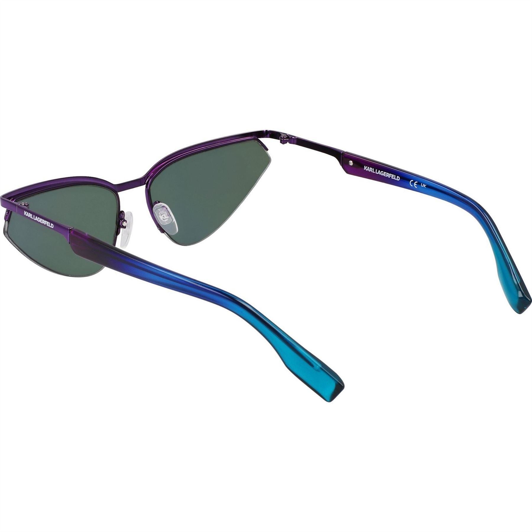 Karl Lagerfeld Rectangle Half Rim Sunglasses