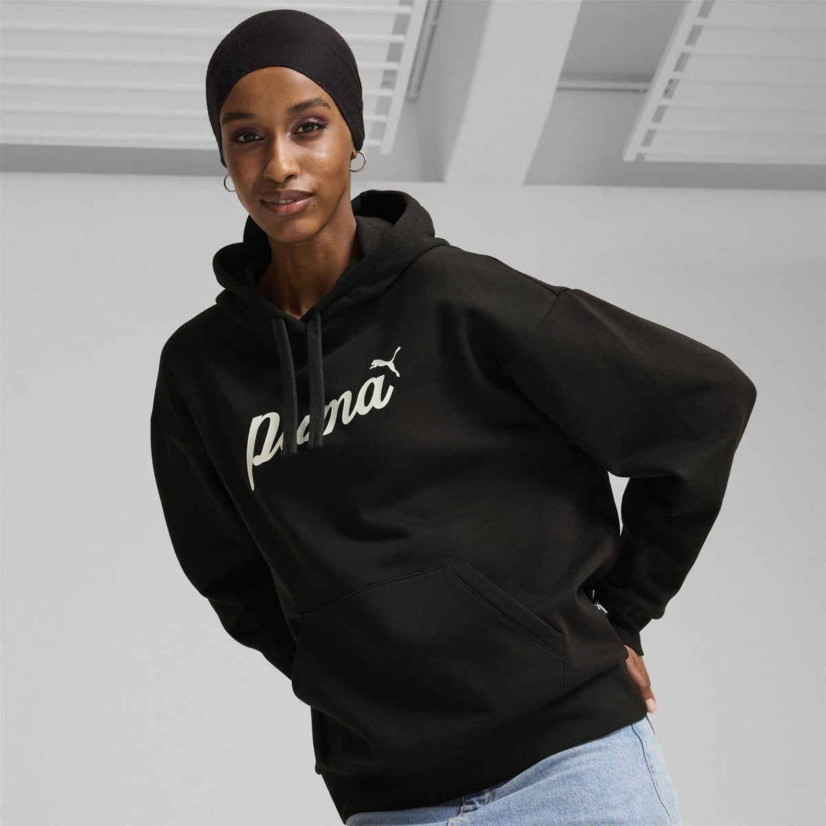 Puma Womens Script Hoodie Fl Hoody