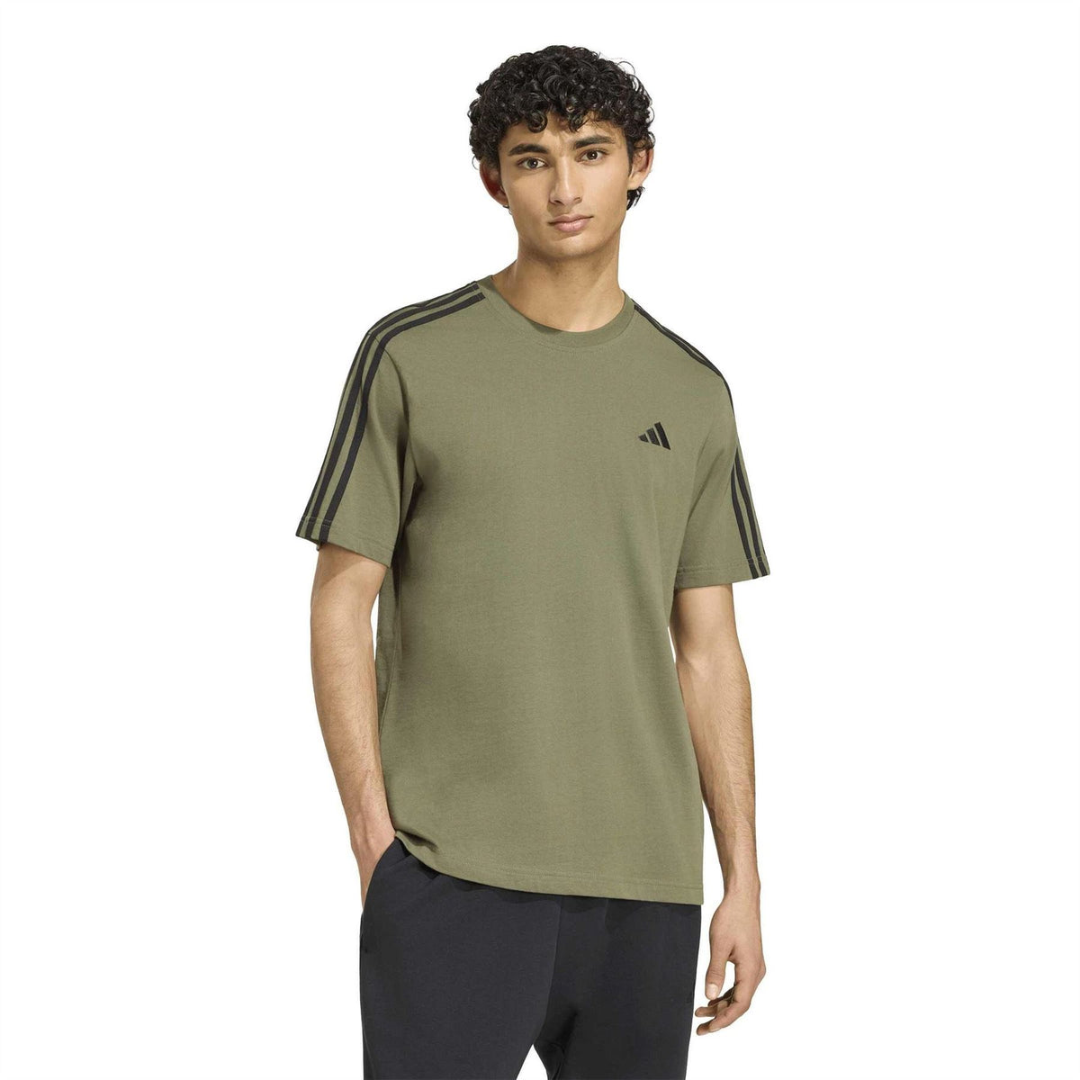 adidas Mens 3 Stripes T-Shirt
