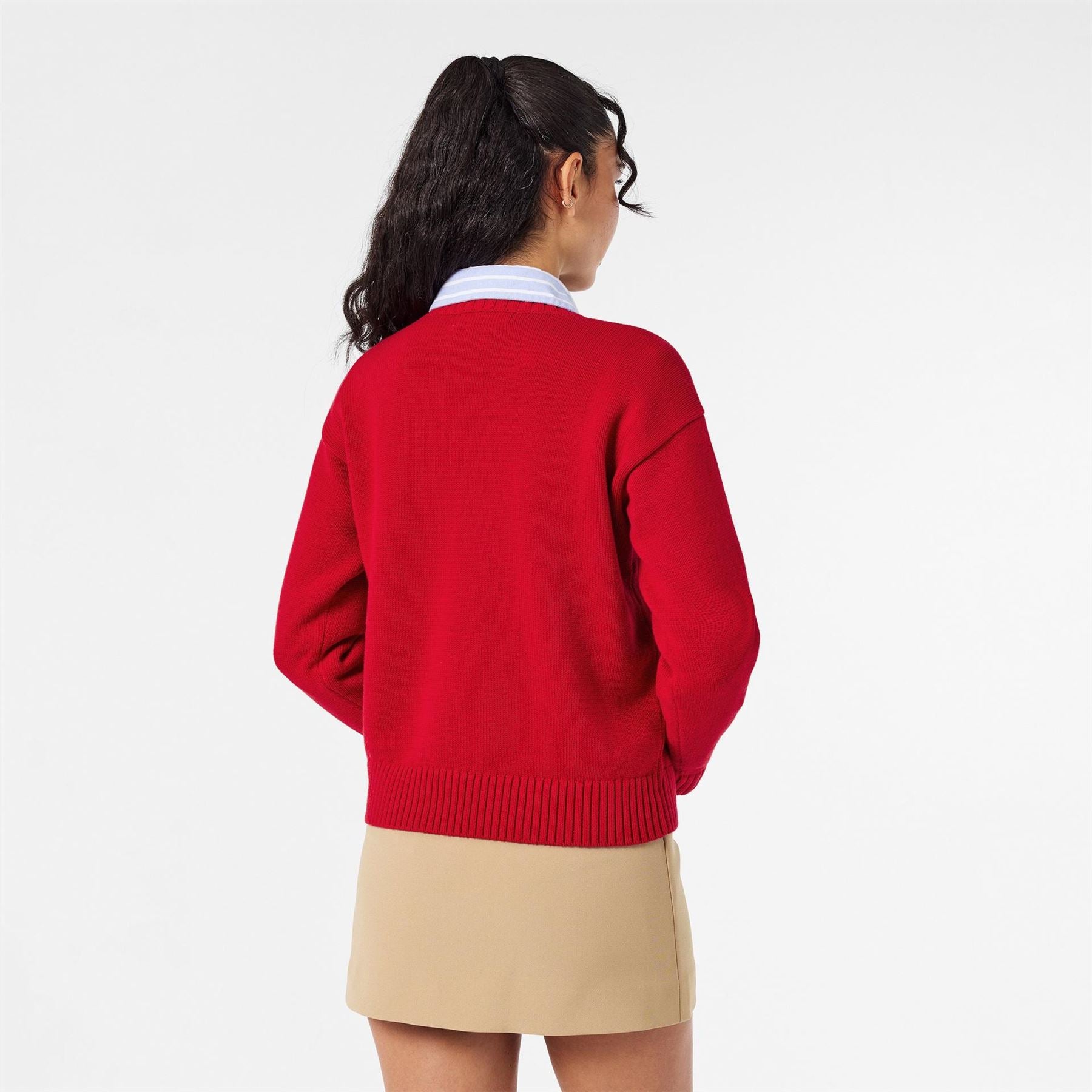 Lauren by Ralph Lauren Dog Graphic Crew Neck Long Sleeve Sweater