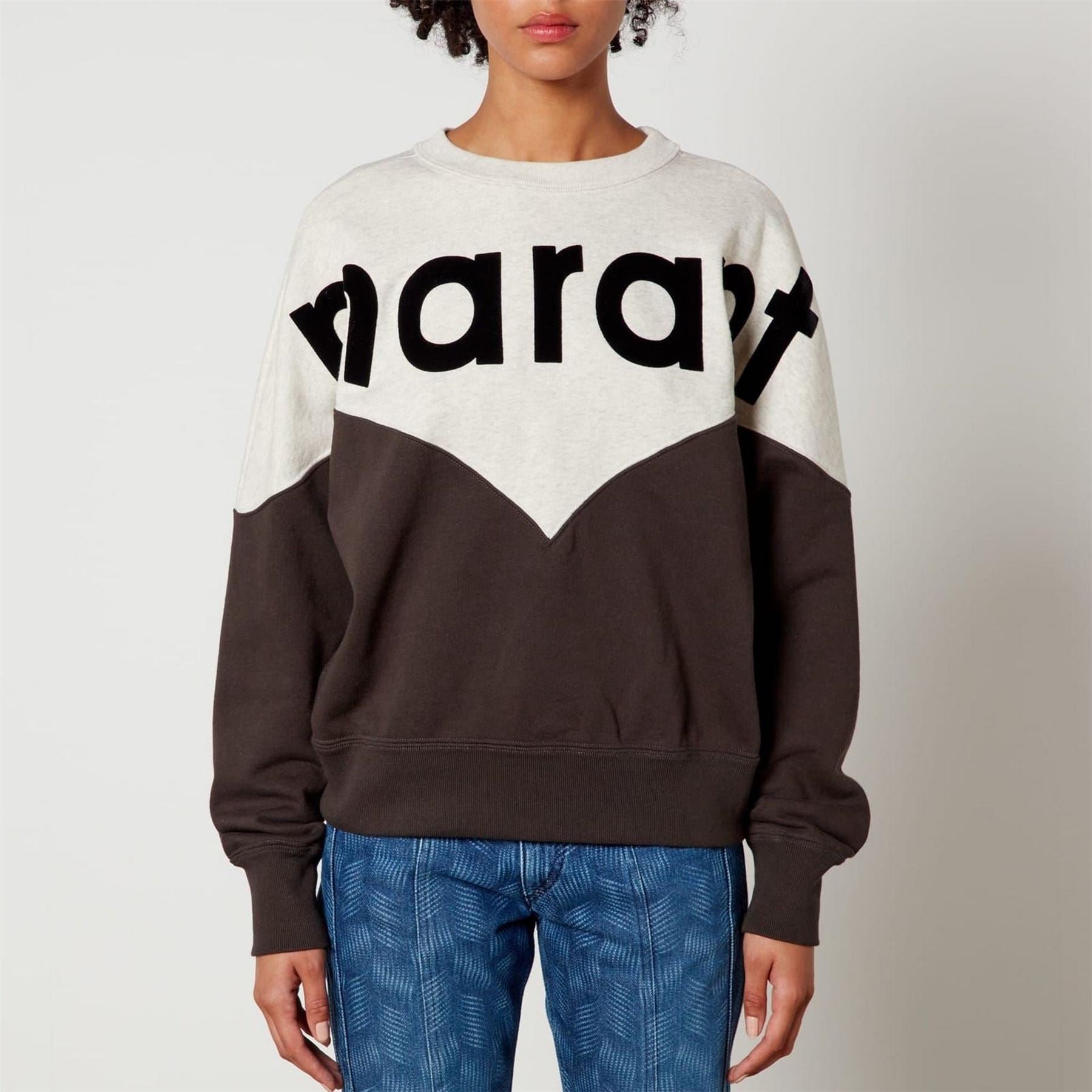 Marant Etoile Bi Colour Logo Sweatshirt